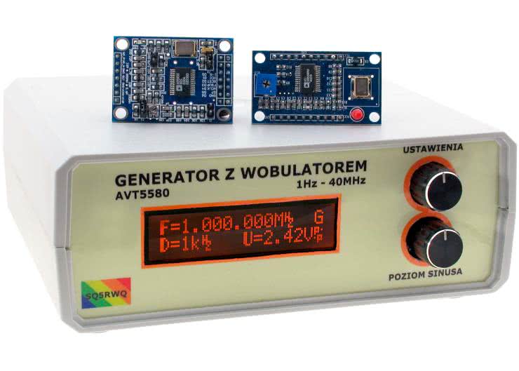 Generator DDS na zakres 1 Hz…40 MHz z wobulatorem (1)
