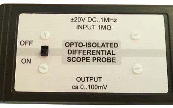 Różnicowa sonda pomiarowa z izolacją galwaniczną