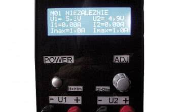 Regulowany zasilacz warsztatowy ze sterowaniem mikroprocesorowym