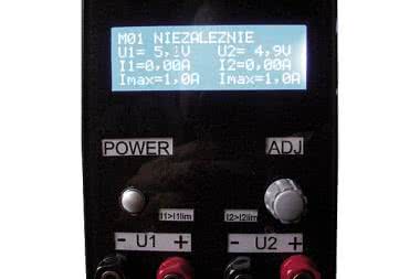 Regulowany zasilacz warsztatowy ze sterowaniem mikroprocesorowym