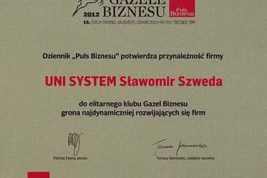 Unisystem nagrodzony