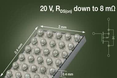 Pierwszy p-kanałowy MOSFET w obudowie Micro Foot