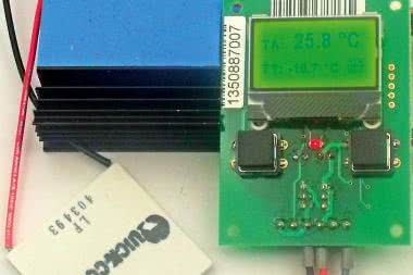 Kontroler, wskaźnik temperatury i ogniwa Peltiera