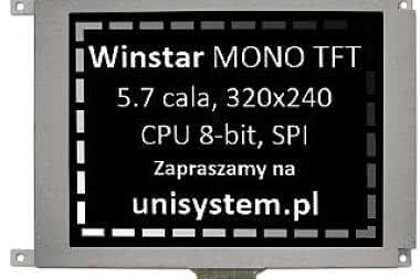 Winstar WF57S. Szybki wyświetlacz monochromatyczny