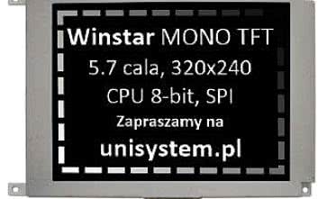 Winstar WF57S. Szybki wyświetlacz monochromatyczny