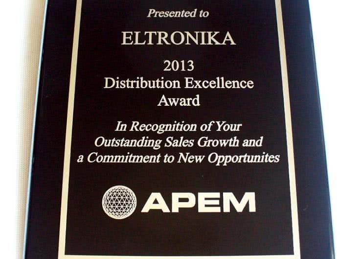 Nagroda dla Eltroniki za dystrybucję produktów Apem