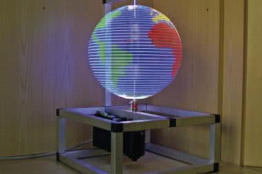 Kulisty, kolorowy wyświetlacz widmowy