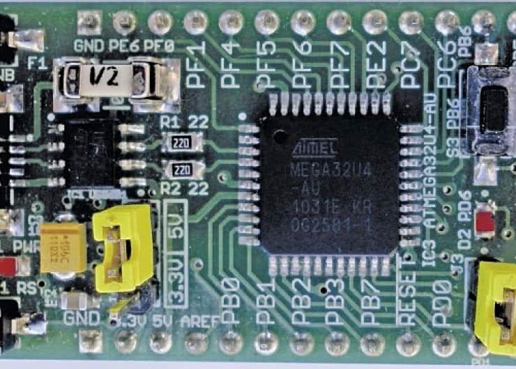 ATmega32U4-DIPMOD. "Breakout board" dla mikrokontrolerów AVR ATmega16U4/32U4