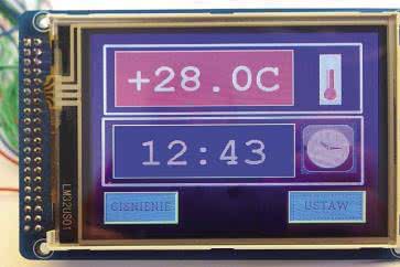 Biblioteka graficzna Microchip - przykładowa aplikacja