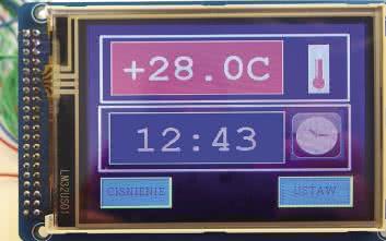 Biblioteka graficzna Microchip - przykładowa aplikacja