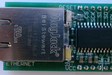 ENC28J60-DIPMOD. "Breakout board" z układem ENC28J60