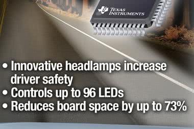 Sterownik łańcuchów diod LED dużej jasności do adaptacyjnych reflektorów samochodowych