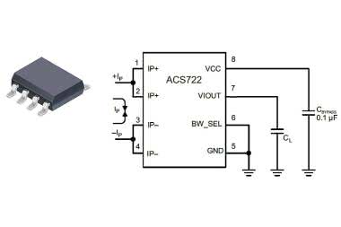 Czujnik prądowy o zakresie do 40 A w obudowie SOIC-8