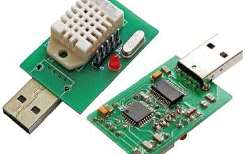 Termometr z higrometrem USB