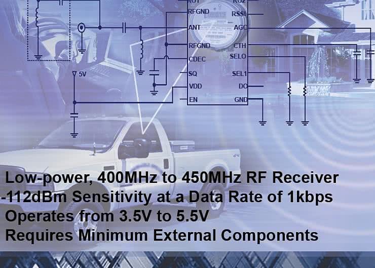 Superheterodynowe odbiorniki OOK/ASK na pasmo 400...450 MHz