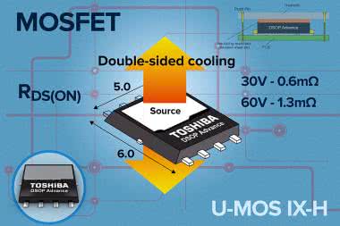 n-kanałowe MOSFETy 30 i 60 V w obudowach z obustronnym chłodzeniem