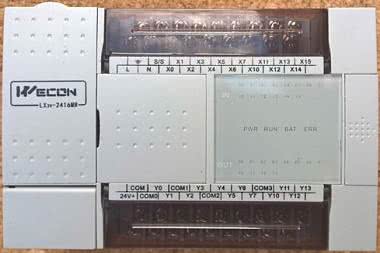 Sterownik PLC Wecon LX3V-1412MR i panel HMI LEVI700EL