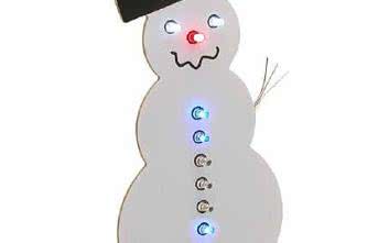 Animowany bałwan LED