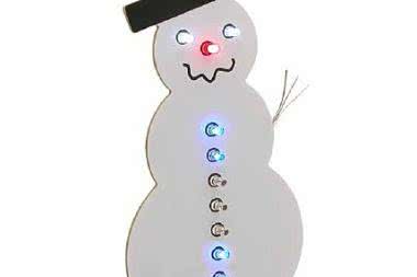 Animowany bałwan LED