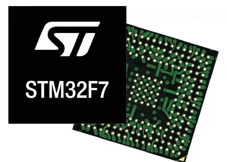 Mikrokontrolery Cortex-M7 z dużą wewnętrzną pamięcią i kontrolerem TFT-LCD