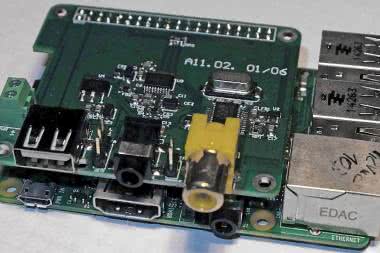 Moduł audio DAC dla Raspberry PI z wyjsciami I&sup2;S i S/PDIF