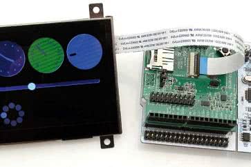 Wyświetlacz firmy Riverdi z modułem rozszerzającym dla Arduino