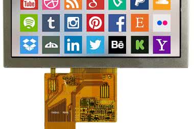 Małe, panoramiczne wyświetlacze TFT-LCD