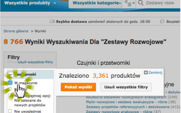 Udogodnienia w sklepie internetowym Farnell