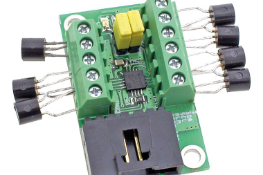 8-kanałowy termometr z I2C