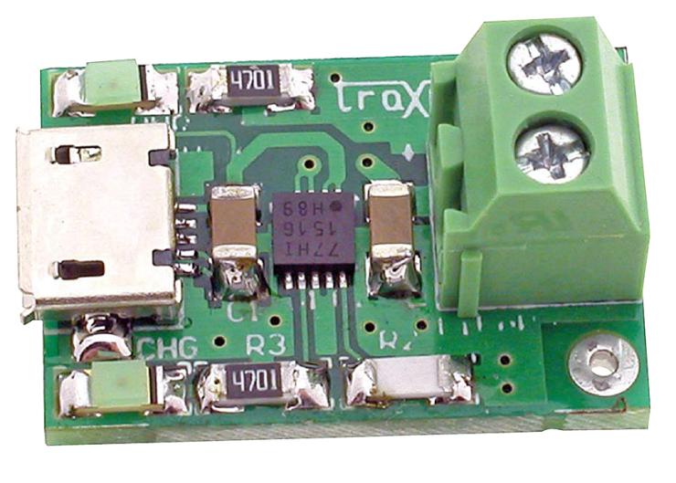 Miniaturowa ładowarka akumulatorów LiFePo4 zasilana z USB