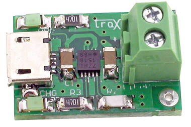 Miniaturowa ładowarka akumulatorów LiFePo4 zasilana z USB