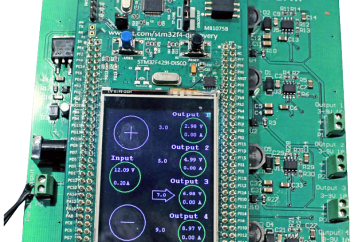 4-kanałowy zasilacz programowalny z STM32F429I-DISC1