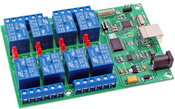 Sterownik-timer z 8 przekaźnikami