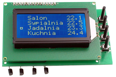 4-kanałowy termostat z alarmem