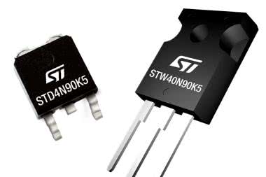 MDmesh K5 - 900-woltowe MOSFETy do przetwornic o bardzo dużej sprawności