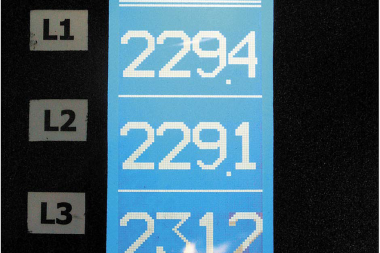 3-fazowy woltomierz TRMS