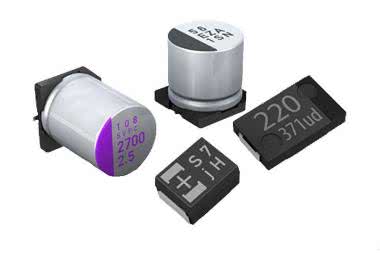 Kondensatory polimerowo-aluminiowe o dużej pojemności i napięciu pracy do 100 VDC