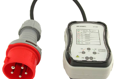 Tester gniazd trójfazowych Voltcraft ST-16B/ST32B