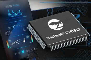 TrueTouch CYAT817 - seria kontrolerów paneli dotykowych dla motoryzacji