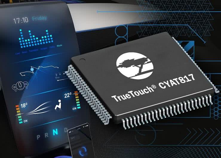TrueTouch CYAT817 - seria kontrolerów paneli dotykowych dla motoryzacji