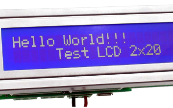 Sterownik wyświetlacza LCD z interfejsem szeregowym