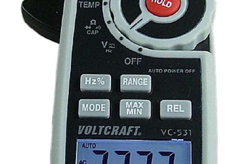 Multimetr z cęgowym pomiarem prądu Voltcraft VC-531