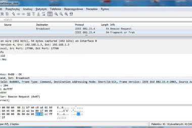 Systemy dla Internetu Rzeczy (14). Podglądanie ruchu w sieci radiowej z protokołem IEEE 802.15.4