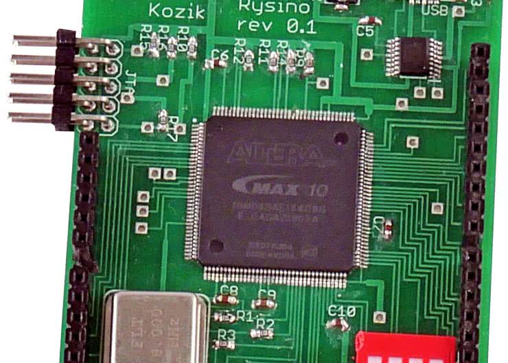 Rysino – płytka ewaluacyjna z FPGA Intel MAX10