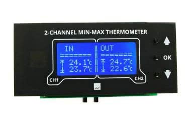 2-kanałowy termometr MIN-MAX z alarmem, AVT1999
