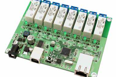 Karta przekaźników z interfejsem Ethernet, AVT5250