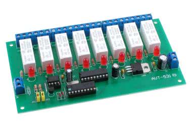 Klocki RS485 - karta wyjść przekaźnikowych, AVT531