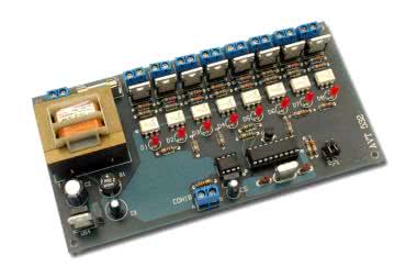 Klocki RS485 - karta wyjść optoizolowanych, AVT532