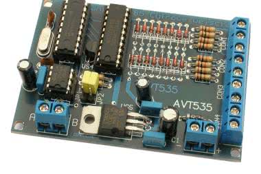 Klocki RS485 - karta wejść cyfrowych, AVT535