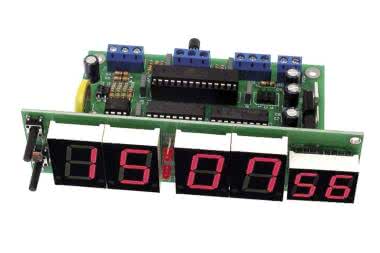 Zegar z wyświetlaczem 20mm ustawiany za pomocą GPS, AVT5522/1